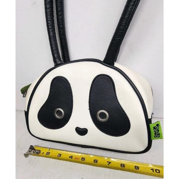 Panda Handbag MORN CREATIONS 6x9 Inch PANDARAMA Black And White Shoulder Bag - Picture 7 of 12